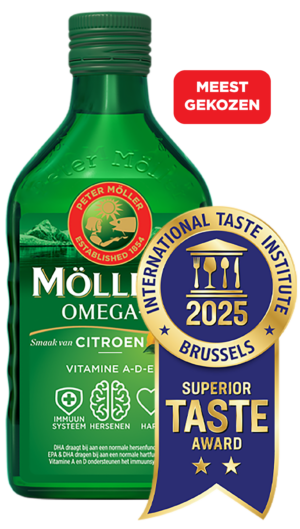 Möller's Omega-3 Citroen smaak met Taste Award 2025