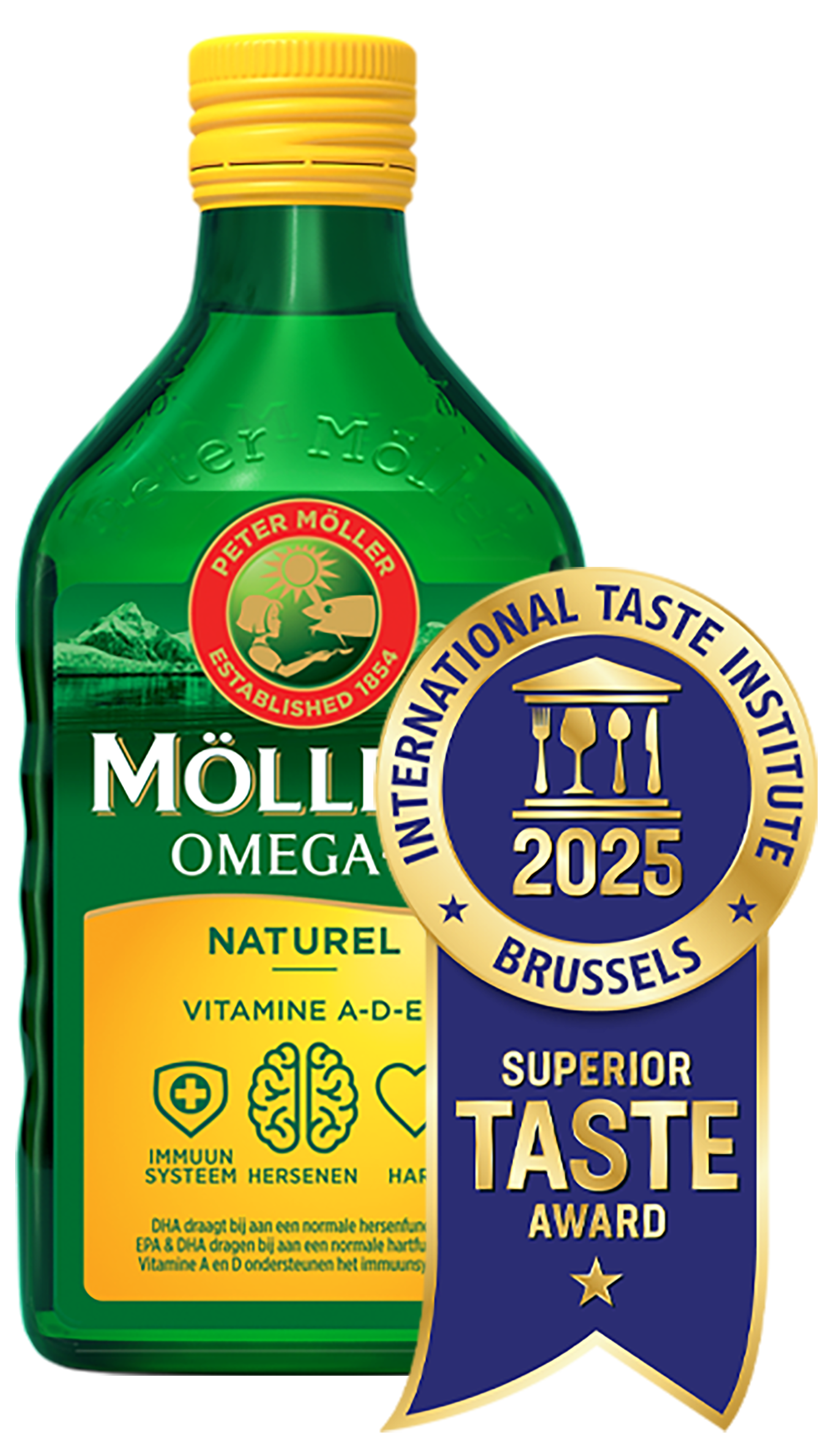 Möller's Omega-3 Naturel smaak met Taste Award 2025