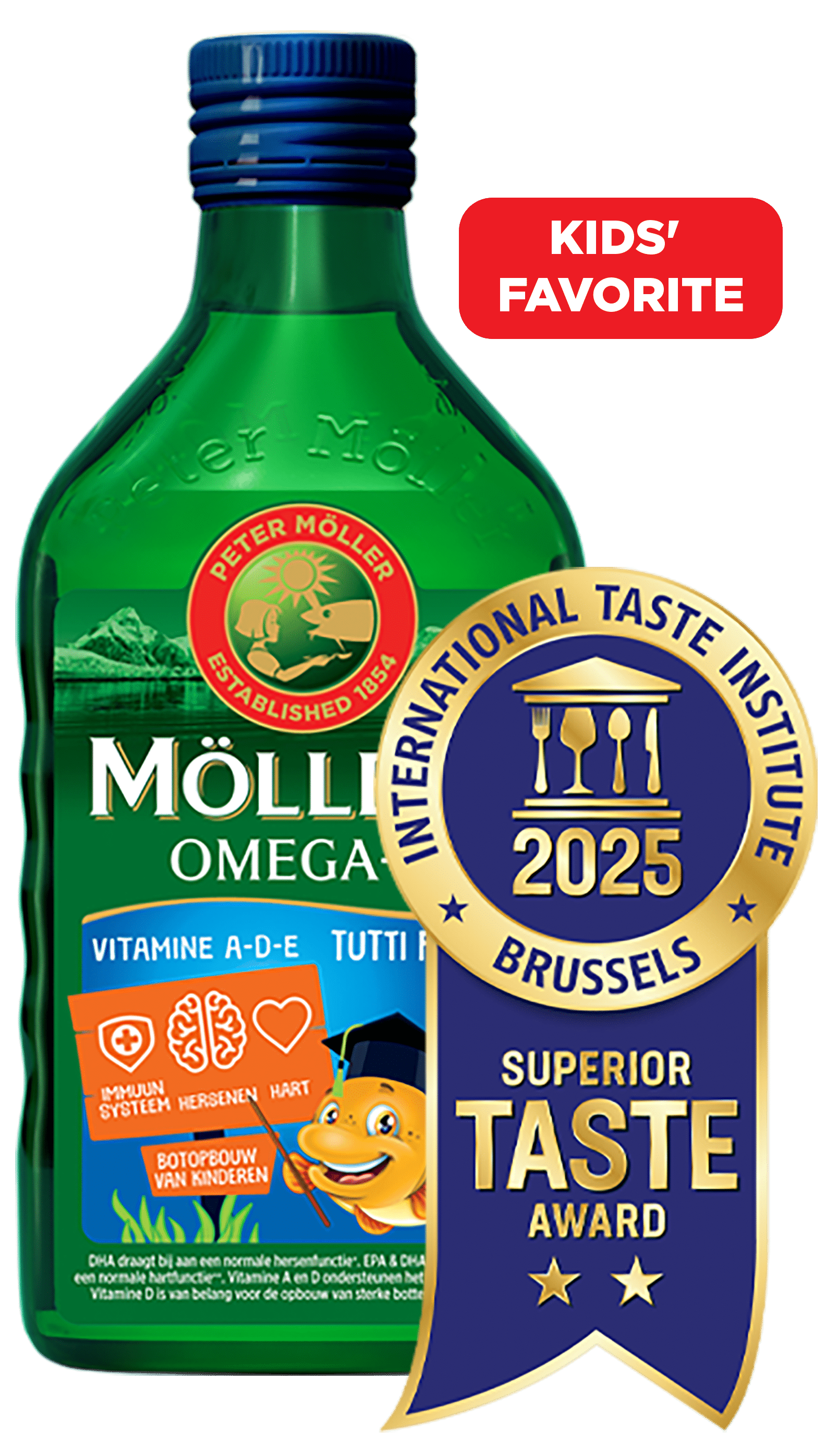 Möller's Omega-3 Tutti Frutti flavour with Taste Award 2025