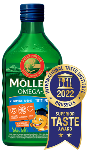 Möller's Omega-3 Levertraan Tutti Frutti - Favoriet van kinderen