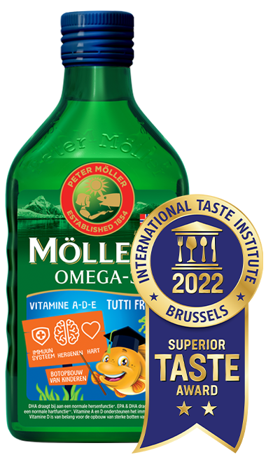 Möller's Omega-3 Levertraan Tutti Frutti - Favoriet van kinderen