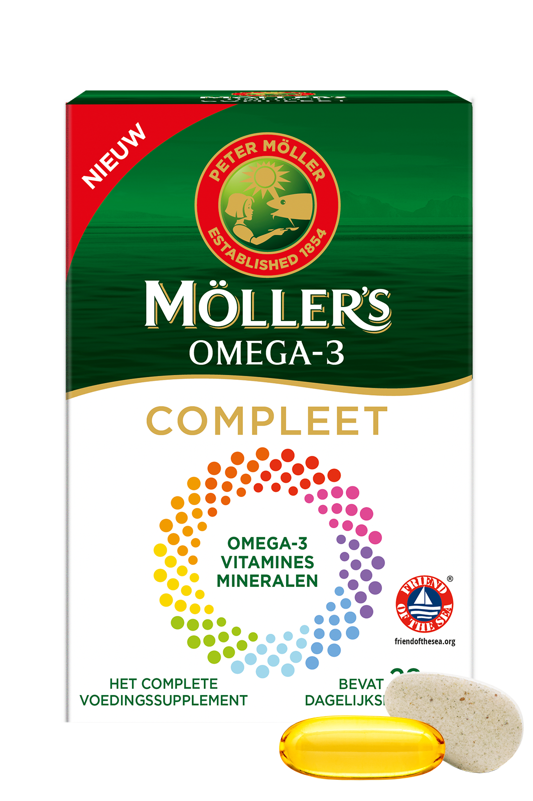 Vertrouwen op mode meel Möller's Omega-3 Compleet - Multivitamine met omega-3