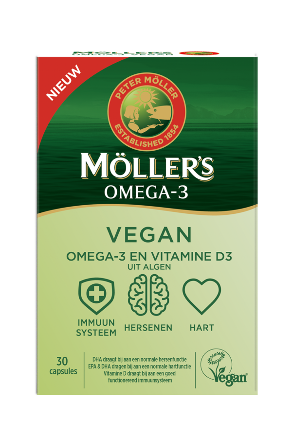 Möller's Omega-3 Vegan Algenoliecapsules