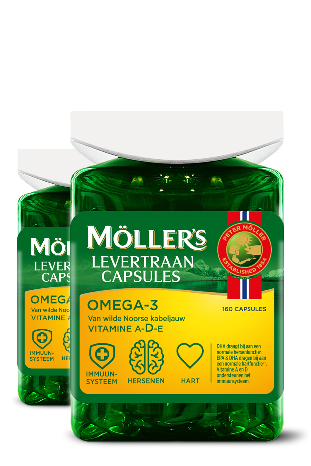 mollers 2x 160 levertraancapsules